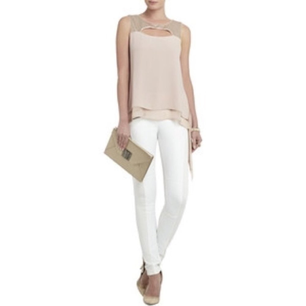 Women's Bianca Sequined‎ Cutout Top XS